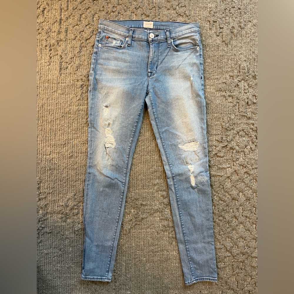 Hudson distressed skinny jeans size 27